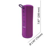 Sylvania 8" Premium Rugged Water Resistant Bluetooth Speaker 360° Sound, Ultra Violet